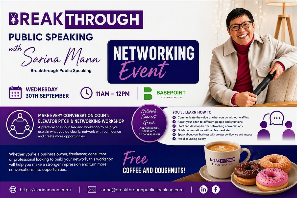 Make Every Conversation Count! FREE Elevation Pitch and Networking Workshop
