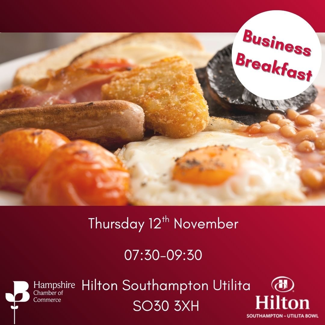 Business Breakfast at Hilton Southampton Utilita